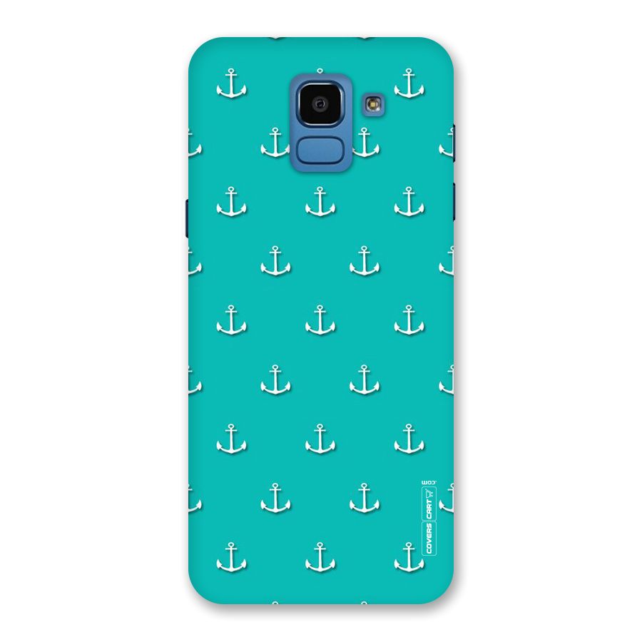 Light Blue Anchor Back Case for Galaxy On6