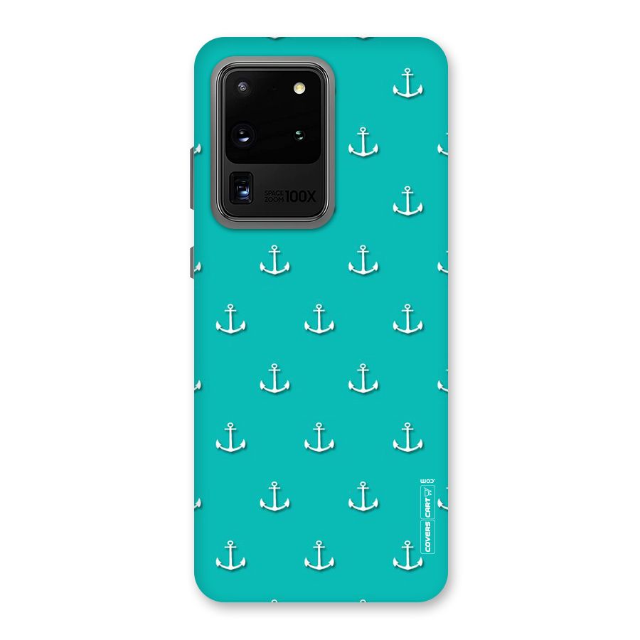Light Blue Anchor Back Case for Galaxy S20 Ultra