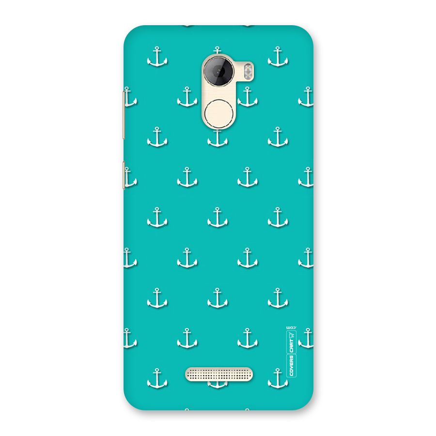 Light Blue Anchor Back Case for Gionee A1 LIte