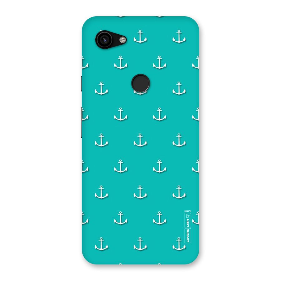 Light Blue Anchor Back Case for Google Pixel 3a XL
