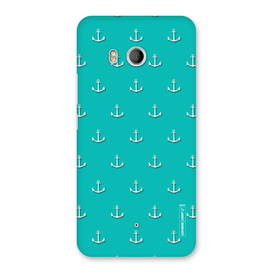 Light Blue Anchor Back Case for HTC U11