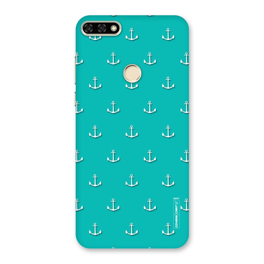 Light Blue Anchor Back Case for Honor 7A