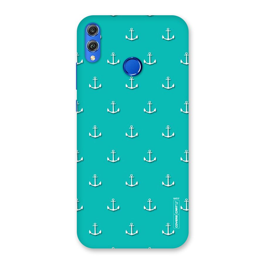 Light Blue Anchor Back Case for Honor 8X
