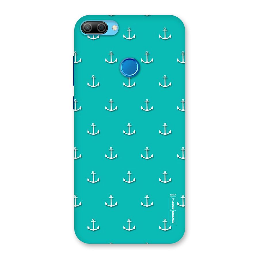 Light Blue Anchor Back Case for Honor 9N