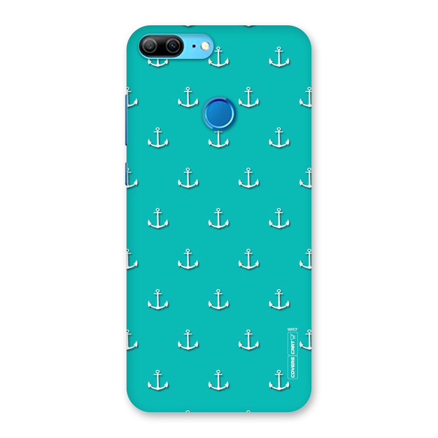 Light Blue Anchor Back Case for Honor 9 Lite