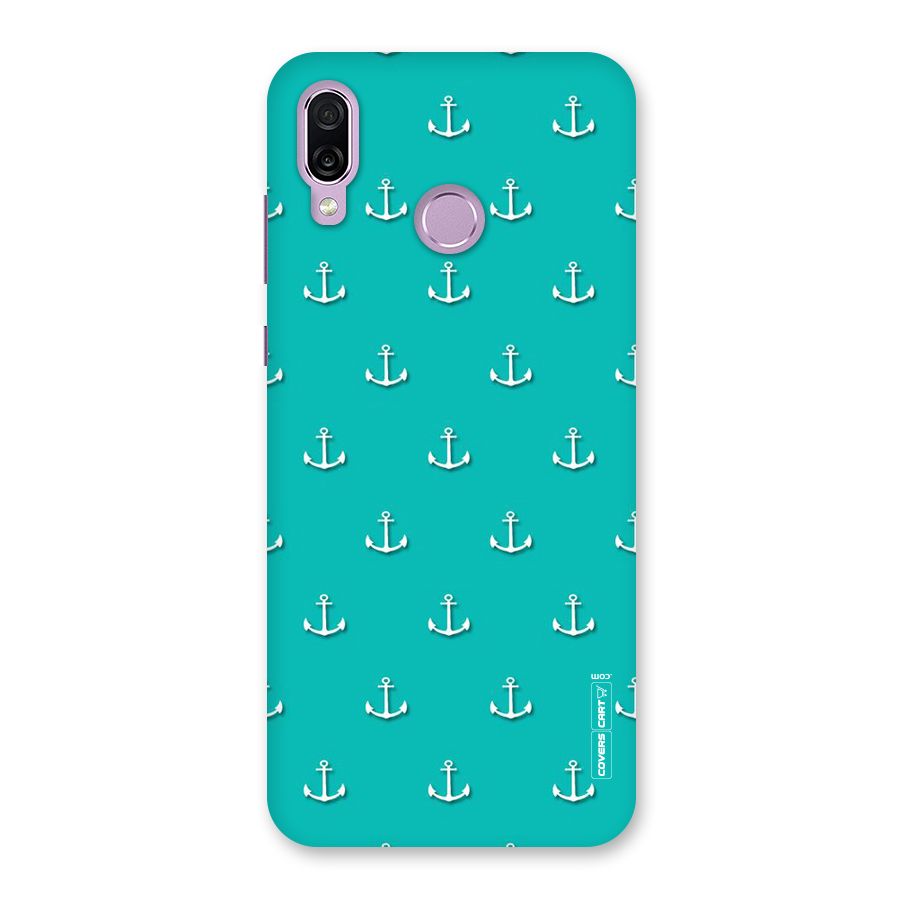 Light Blue Anchor Back Case for Honor Play