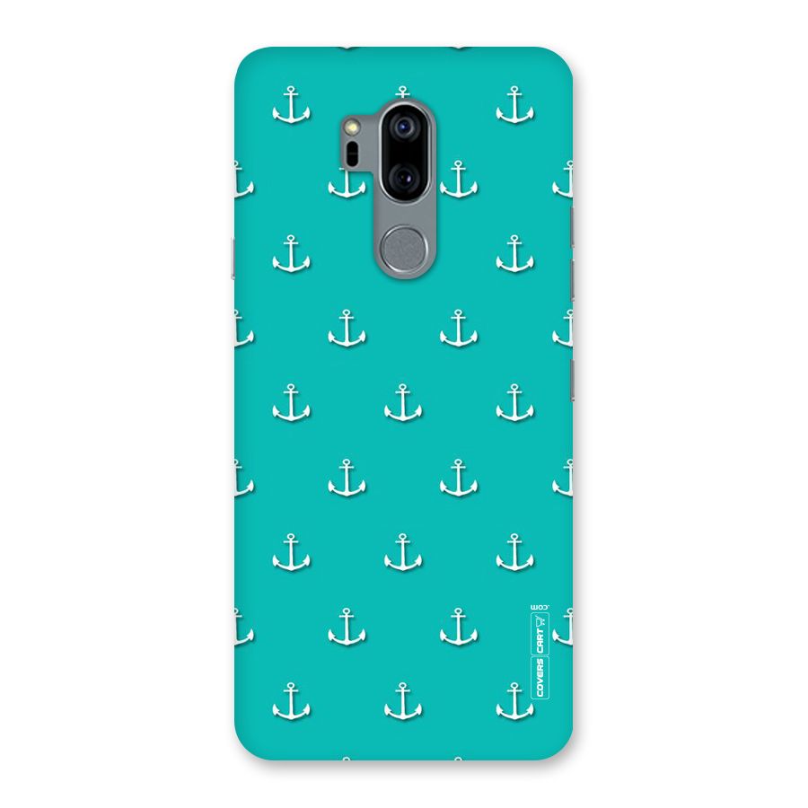 Light Blue Anchor Back Case for LG G7