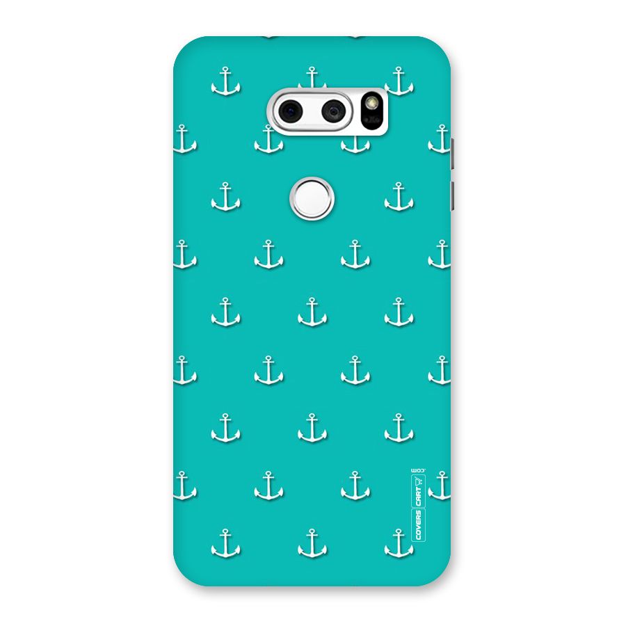 Light Blue Anchor Back Case for LG V30