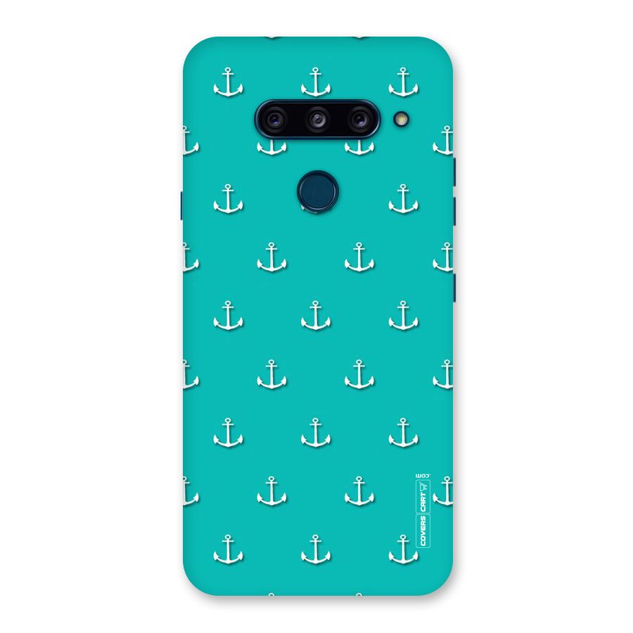 Light Blue Anchor Back Case for LG  V40 ThinQ