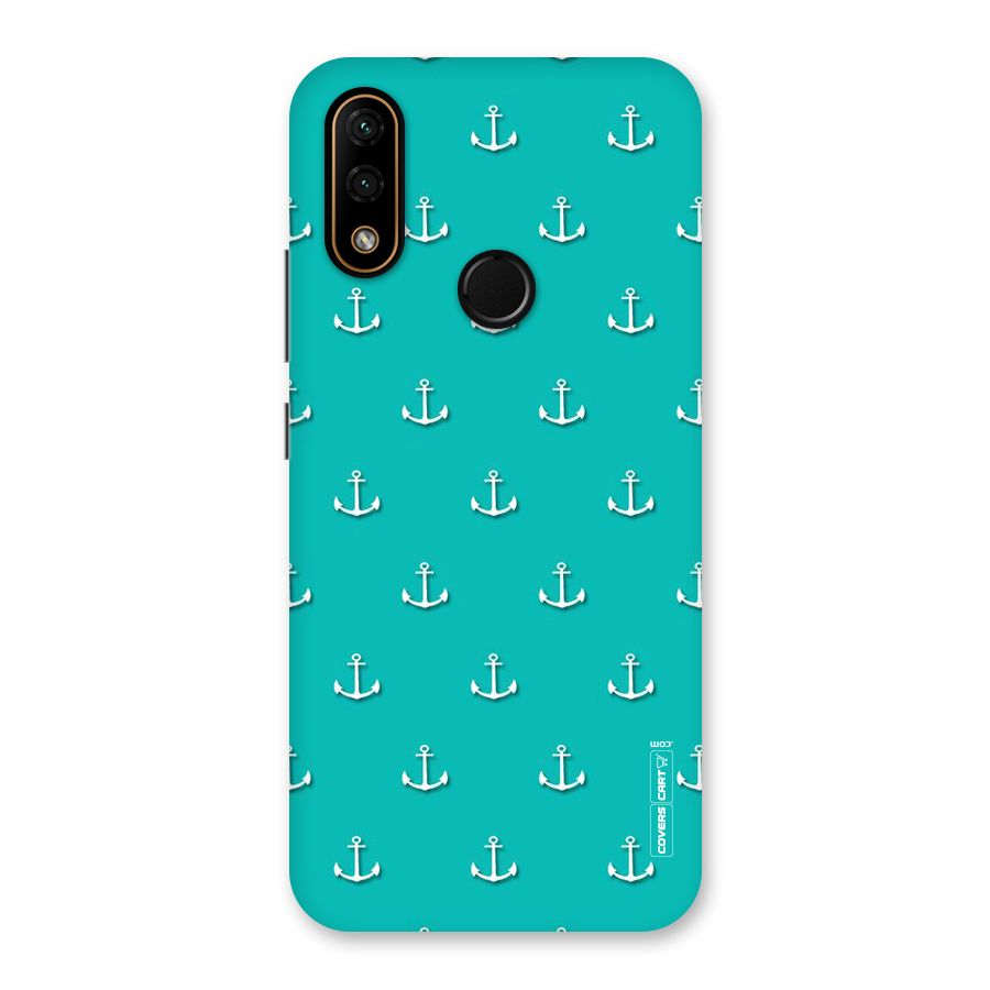 Light Blue Anchor Back Case for Lenovo A6 Note