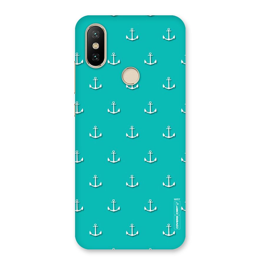 Light Blue Anchor Back Case for Mi A2