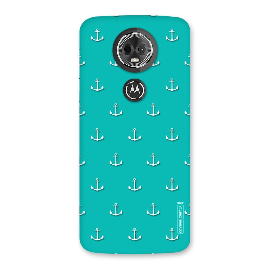 Light Blue Anchor Back Case for Moto E5 Plus