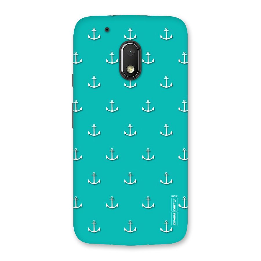 Light Blue Anchor Back Case for Moto G4 Play