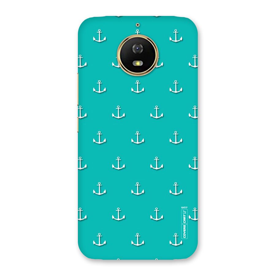 Light Blue Anchor Back Case for Moto G5s