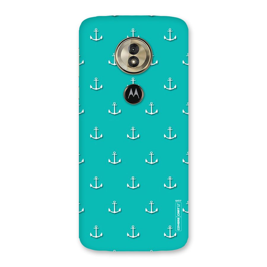 Light Blue Anchor Back Case for Moto G6 Play