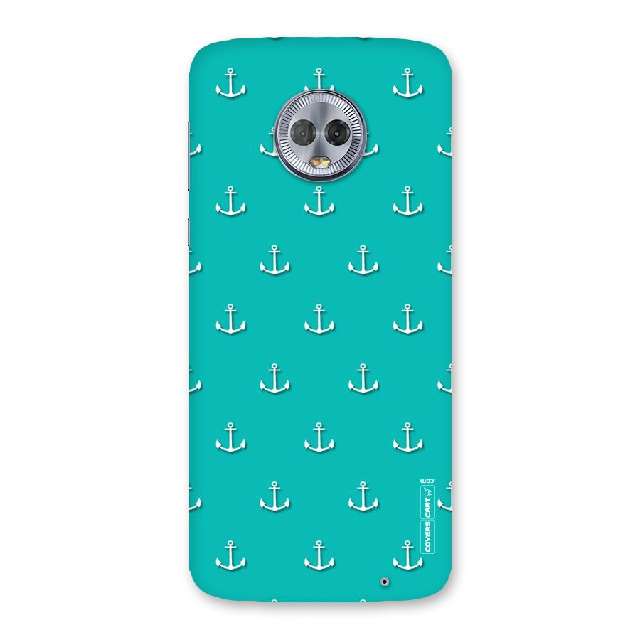 Light Blue Anchor Back Case for Moto G6 Plus