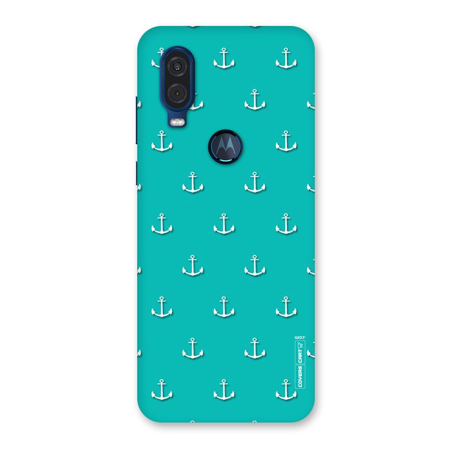 Light Blue Anchor Back Case for Motorola One Vision