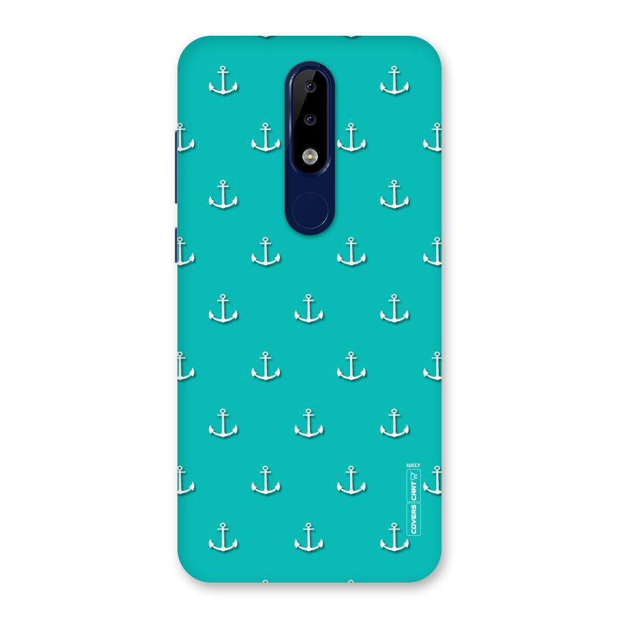 Light Blue Anchor Back Case for Nokia 5.1 Plus