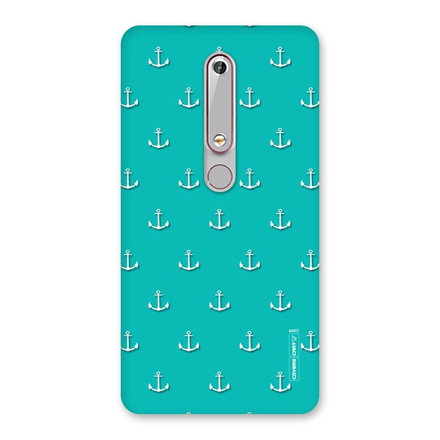 Light Blue Anchor Back Case for Nokia 6.1