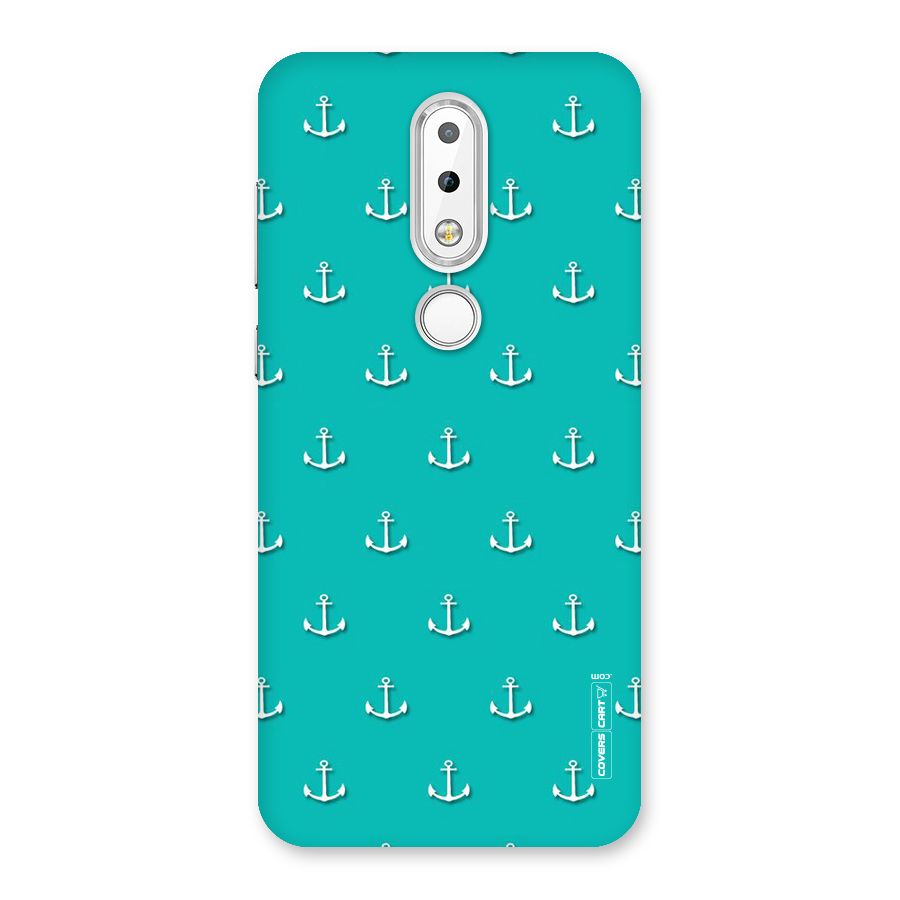 Light Blue Anchor Back Case for Nokia 6.1 Plus