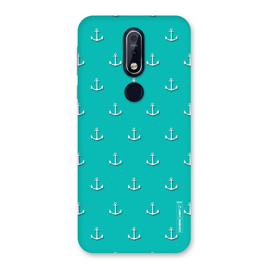 Light Blue Anchor Back Case for Nokia 7.1