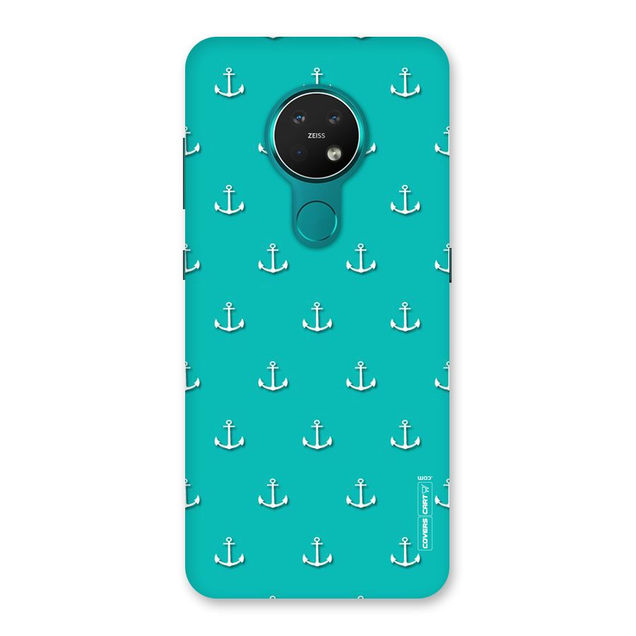 Light Blue Anchor Back Case for Nokia 7.2