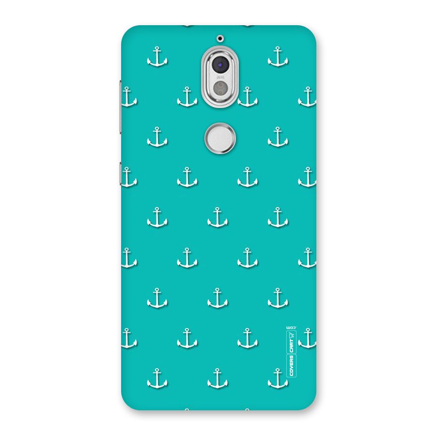 Light Blue Anchor Back Case for Nokia 7