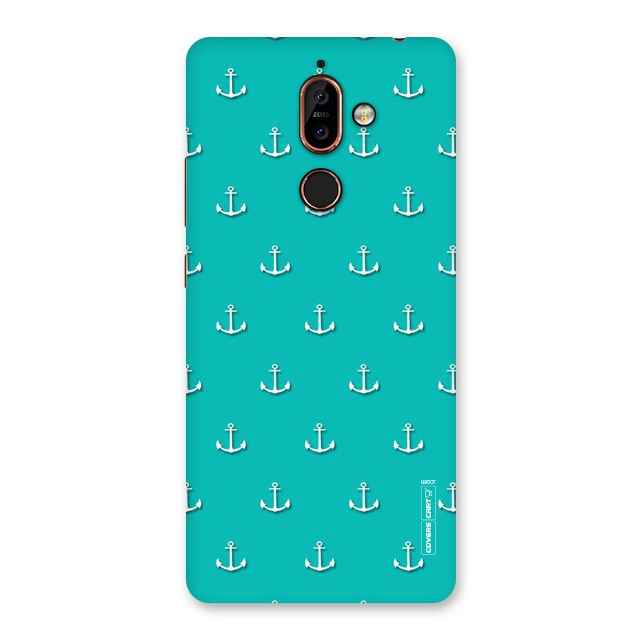 Light Blue Anchor Back Case for Nokia 7 Plus