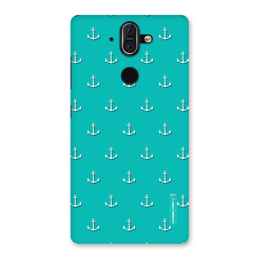 Light Blue Anchor Back Case for Nokia 8 Sirocco