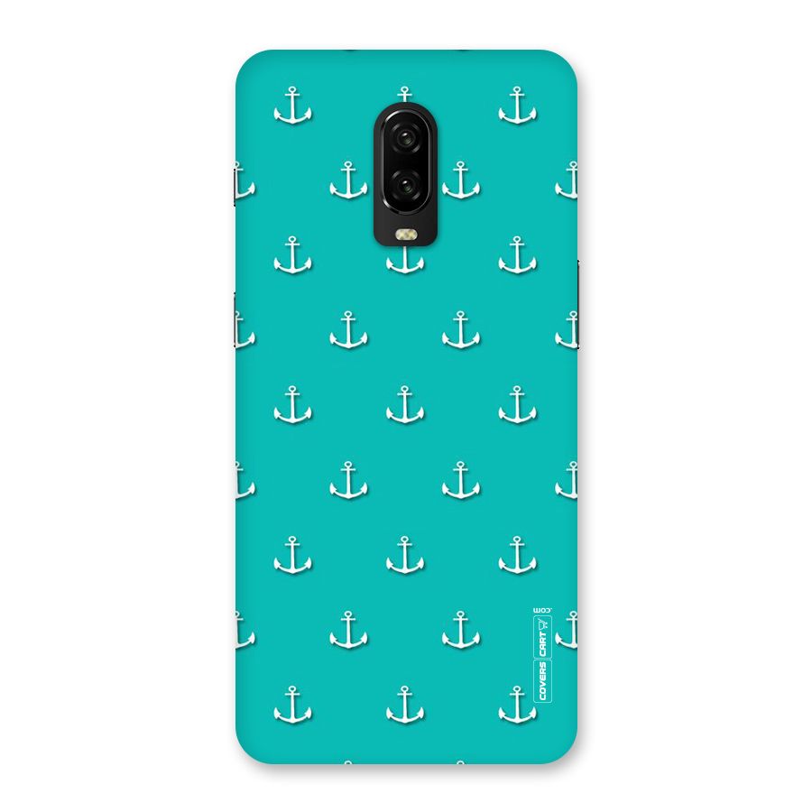 Light Blue Anchor Back Case for OnePlus 6T