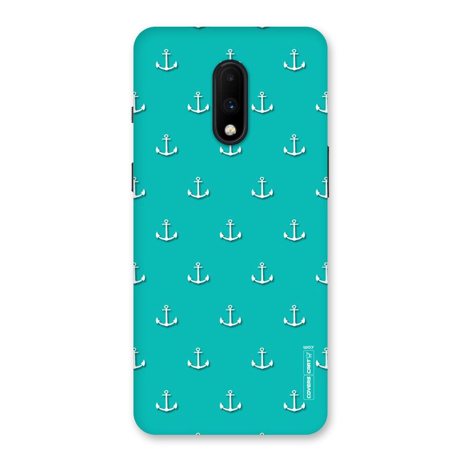 Light Blue Anchor Back Case for OnePlus 7