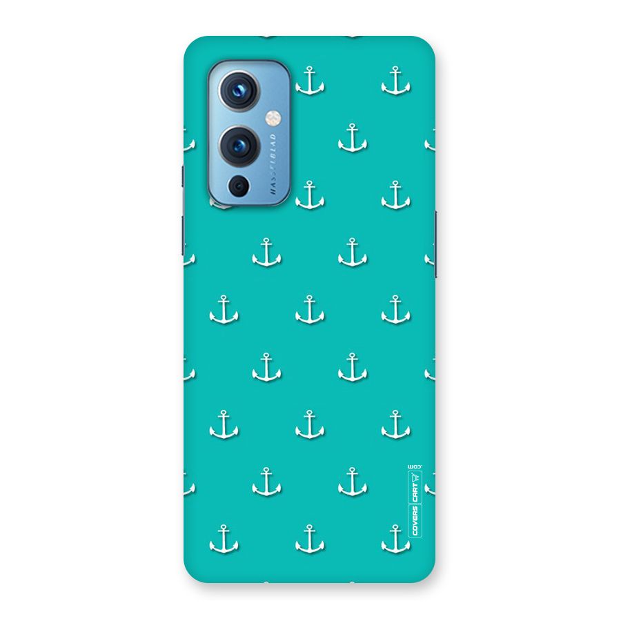 Light Blue Anchor Back Case for OnePlus 9