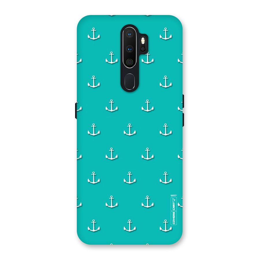 Light Blue Anchor Back Case for Oppo A5 (2020)