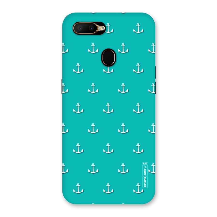 Light Blue Anchor Back Case for Oppo A5s