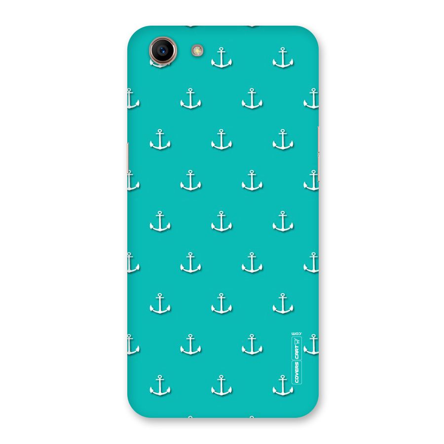 Light Blue Anchor Back Case for Oppo A83 (2018)