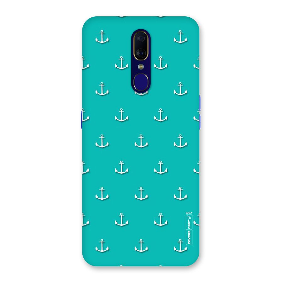 Light Blue Anchor Back Case for Oppo A9