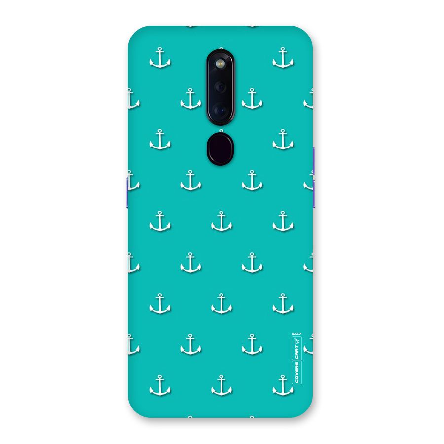 Light Blue Anchor Back Case for Oppo F11 Pro
