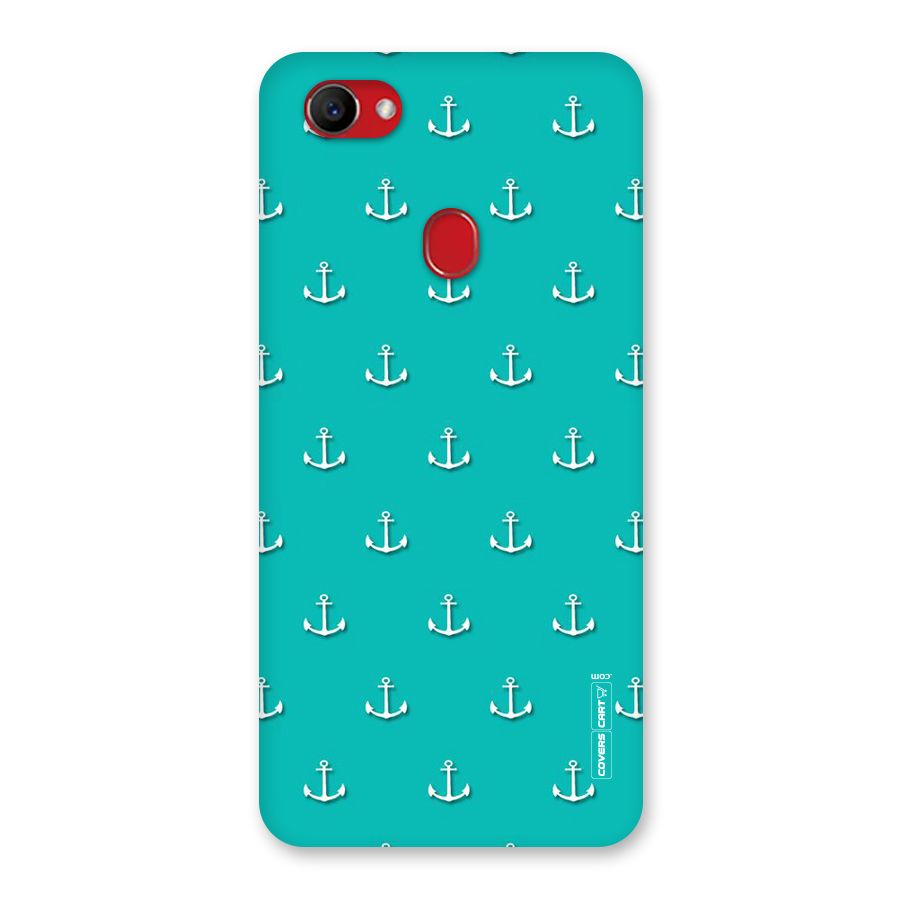 Light Blue Anchor Back Case for Oppo F7