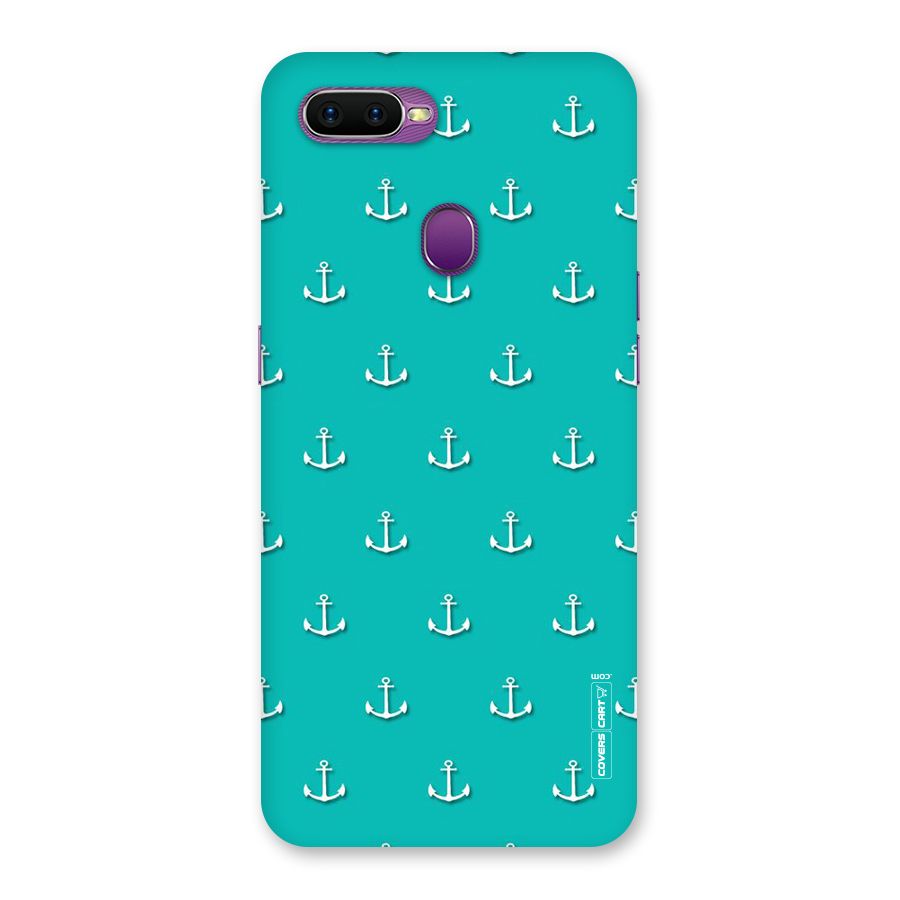 Light Blue Anchor Back Case for Oppo F9