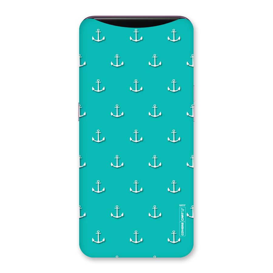 Light Blue Anchor Back Case for Oppo Find X