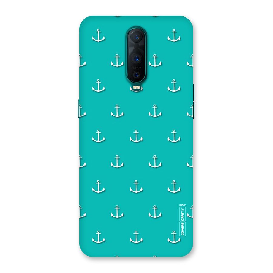 Light Blue Anchor Back Case for Oppo R17 Pro