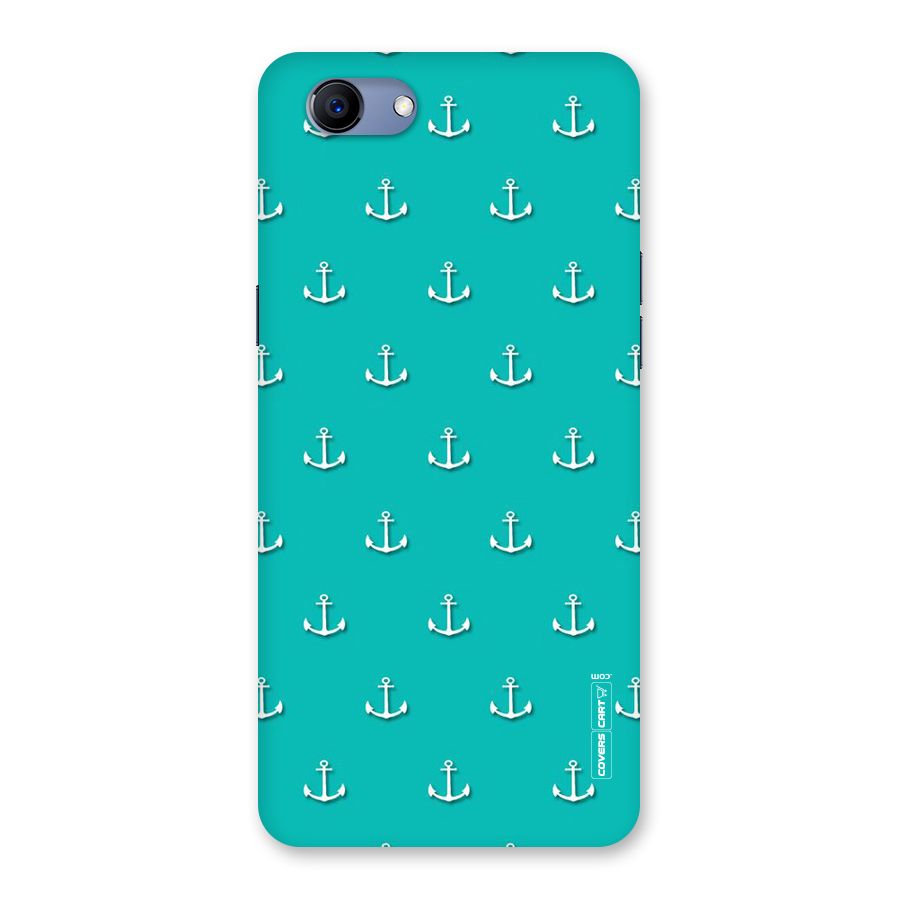 Light Blue Anchor Back Case for Oppo Realme 1