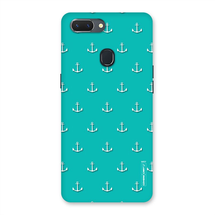 Light Blue Anchor Back Case for Oppo Realme 2
