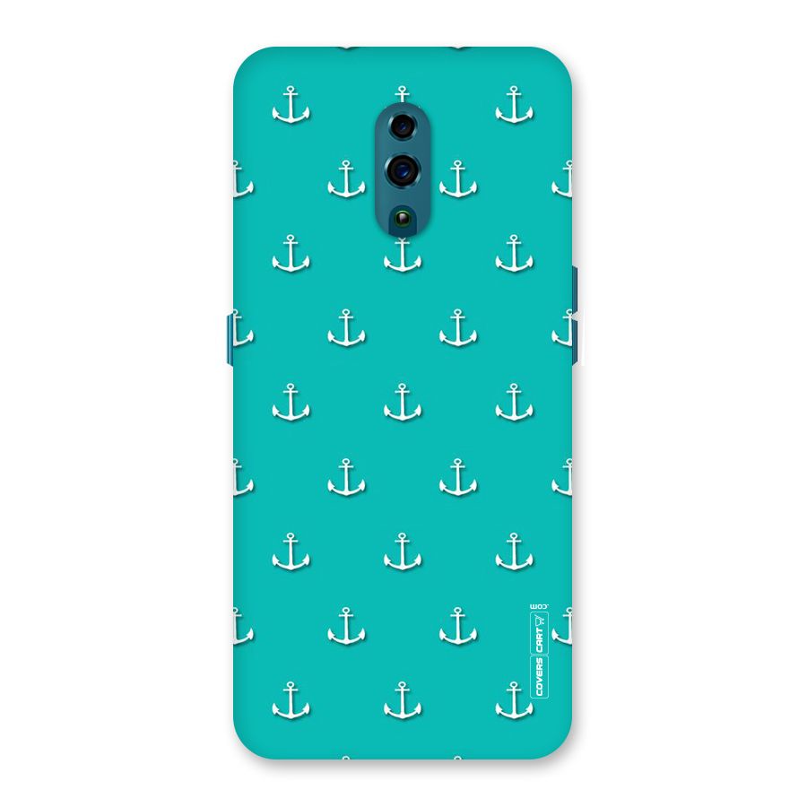Light Blue Anchor Back Case for Oppo Reno