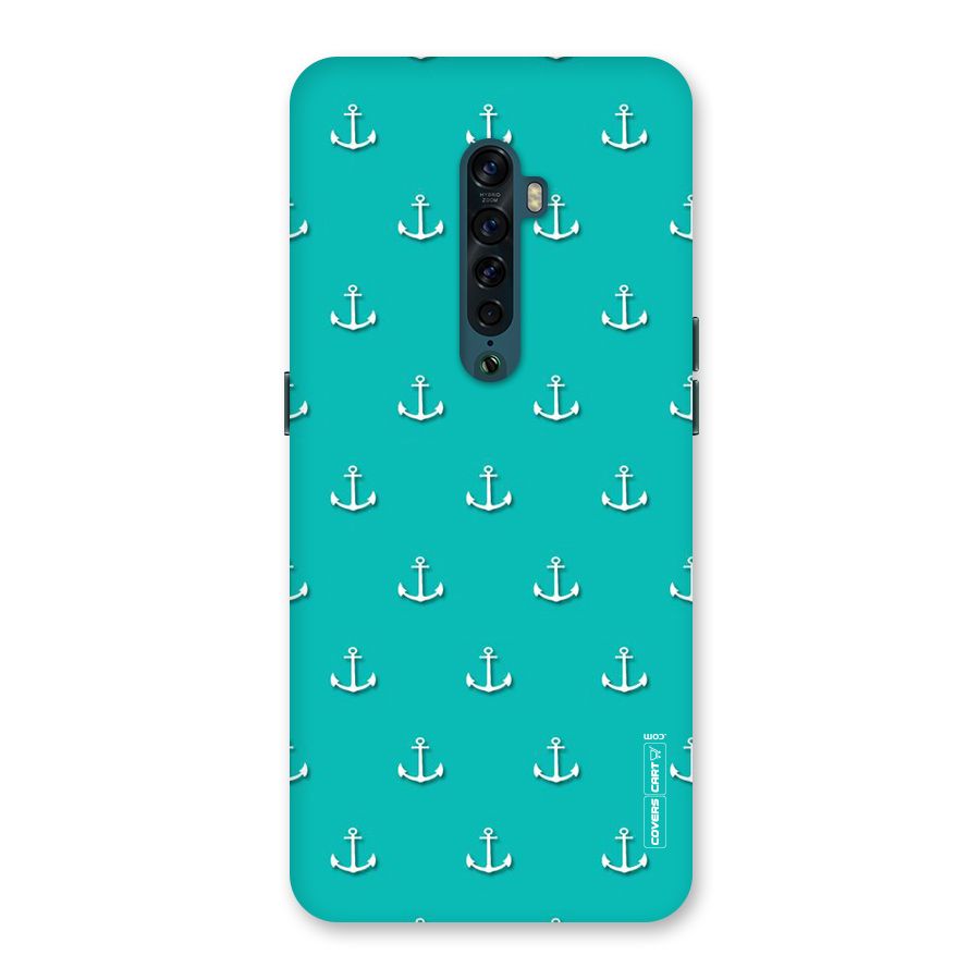Light Blue Anchor Back Case for Oppo Reno2