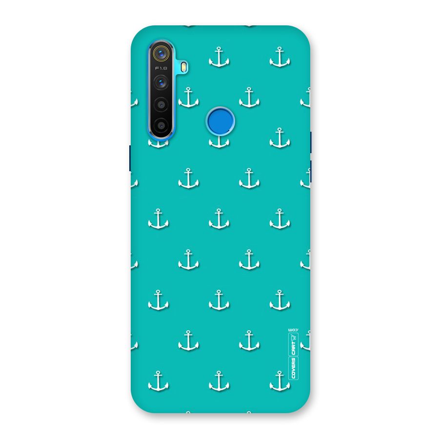 Light Blue Anchor Back Case for Realme 5s