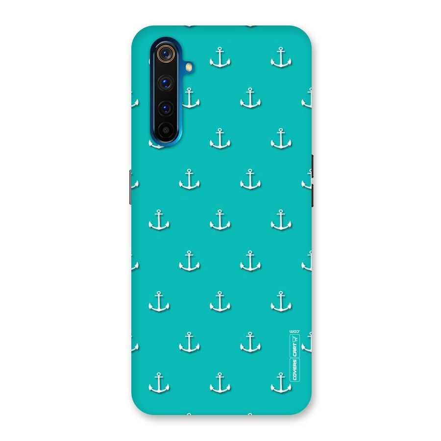 Light Blue Anchor Back Case for Realme 6 Pro