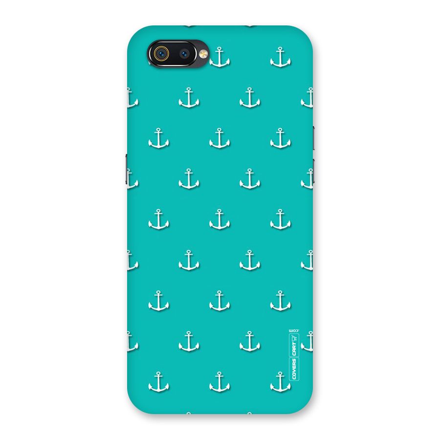 Light Blue Anchor Back Case for Realme C2