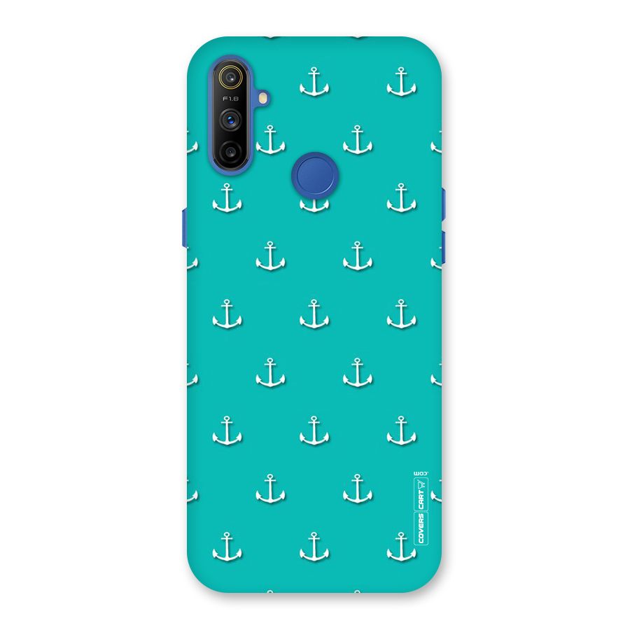 Light Blue Anchor Back Case for Realme Narzo 10A