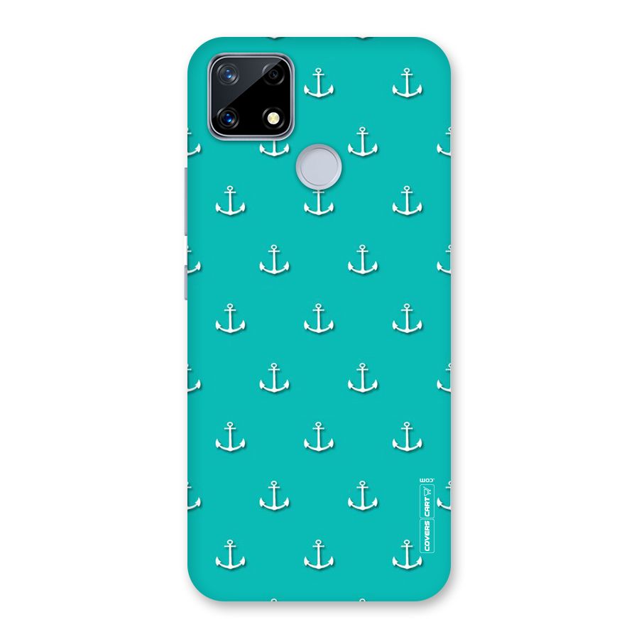 Light Blue Anchor Back Case for Realme Narzo 20